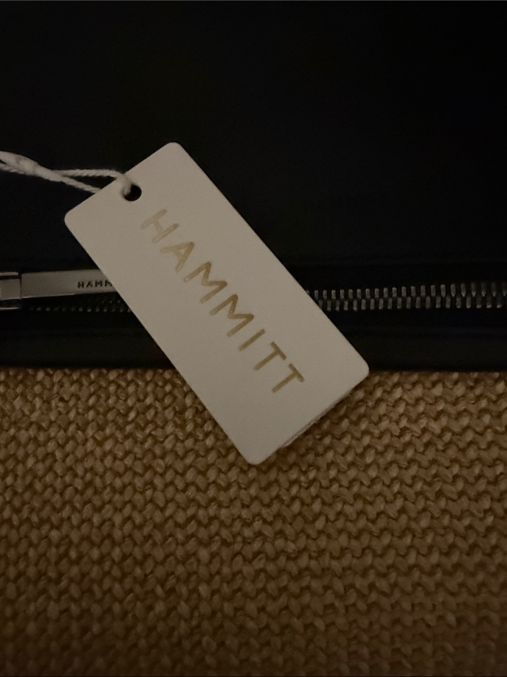 Hammitt Black Leather and Natural Woven Crossbody NWT - Picture 8 of 8